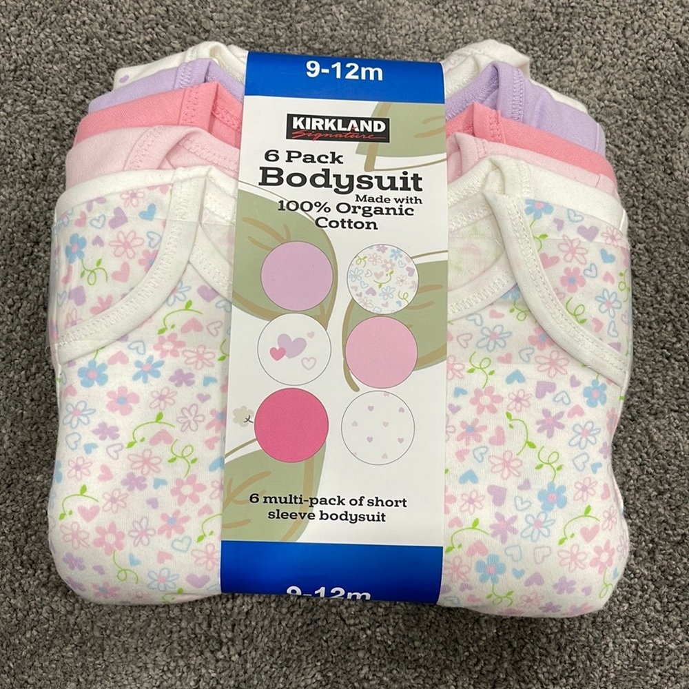 Kirkland/Costco Girl Onsies 6pk